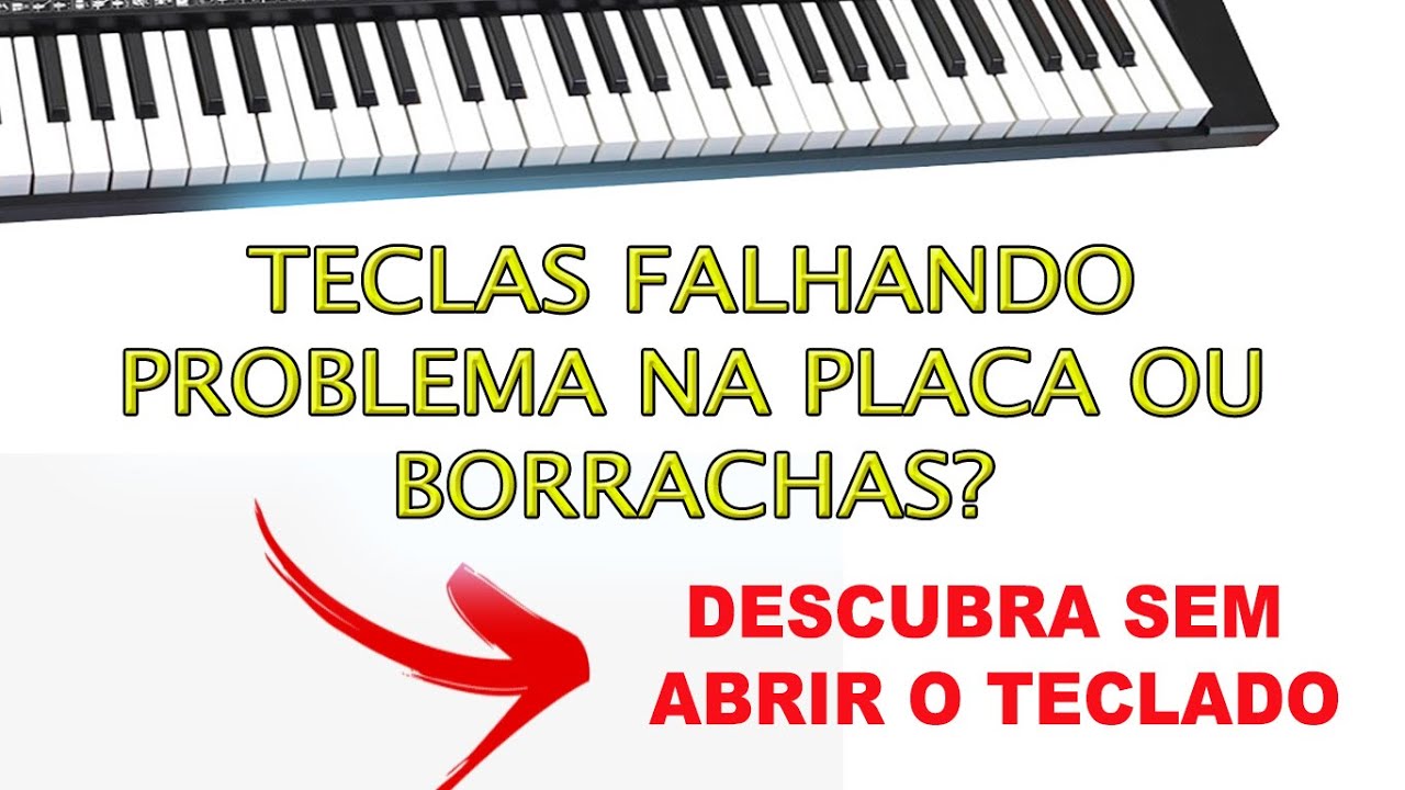 Teclas do Teclado Falhando - Tecla n&atilde;o funciona nos teclados Yamaha Casio Roland Korg Alesis etc