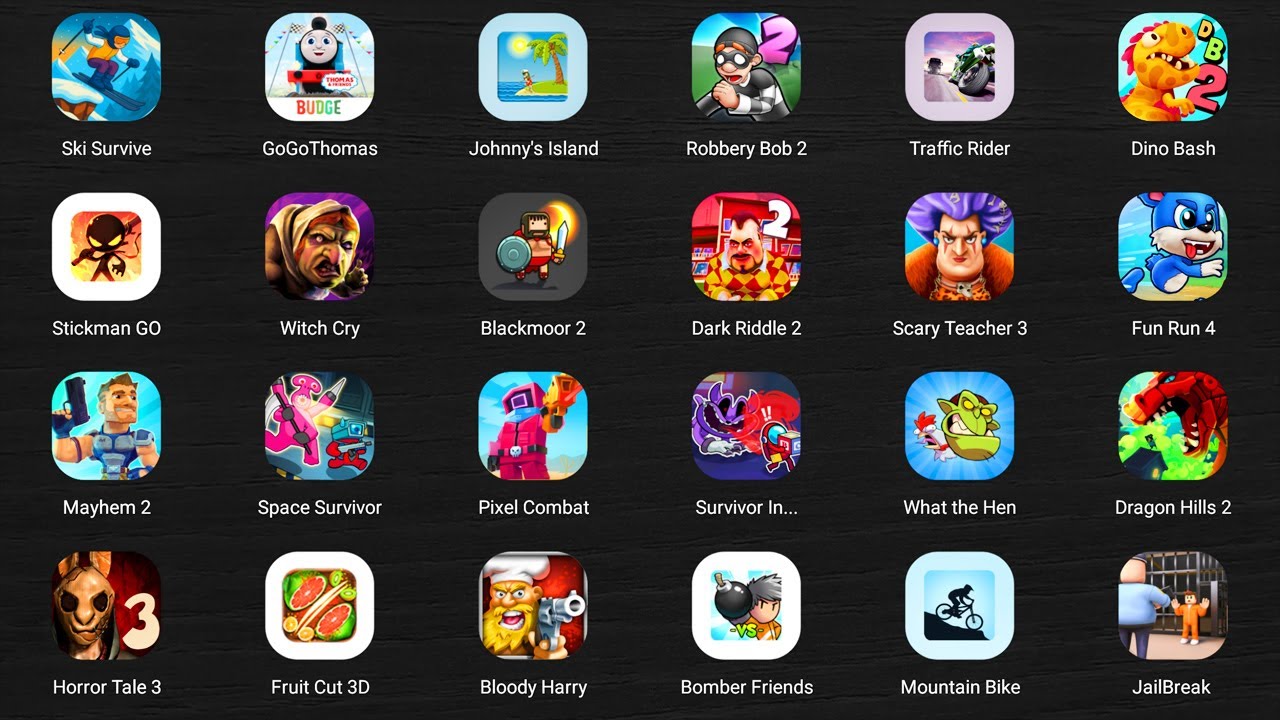 Roblox,Subway Surfers City,BOKU BOKU,Save The Fish,Red Ball 4,Clash of Scary Squad,Ice Scream 1...
