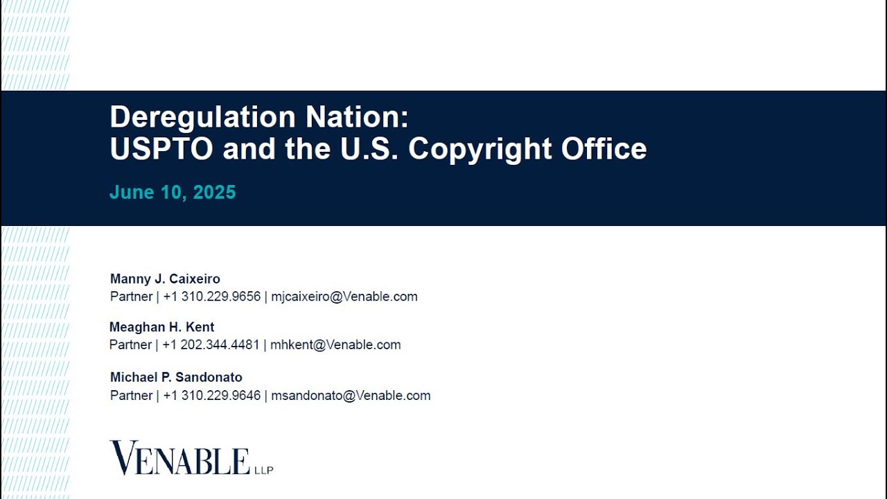 Deregulation Nation: USPTO and the U.S. Copyright Office