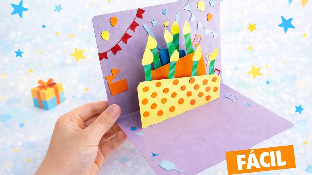 Cómo hacer una tarjeta pop-up de cumpleaños | Paso a paso