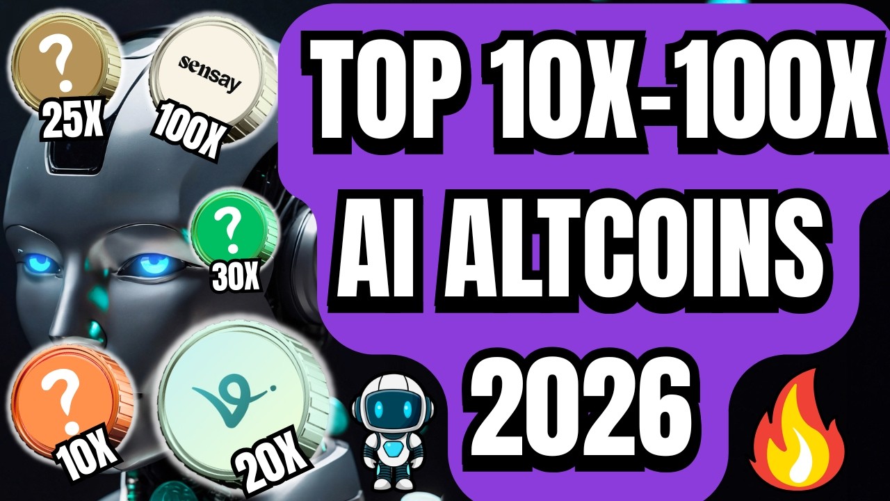 🚀 ТОП-10-100-кратный рост стоимости альткоинов, созданных с помощью ИИ, в 2026 году!