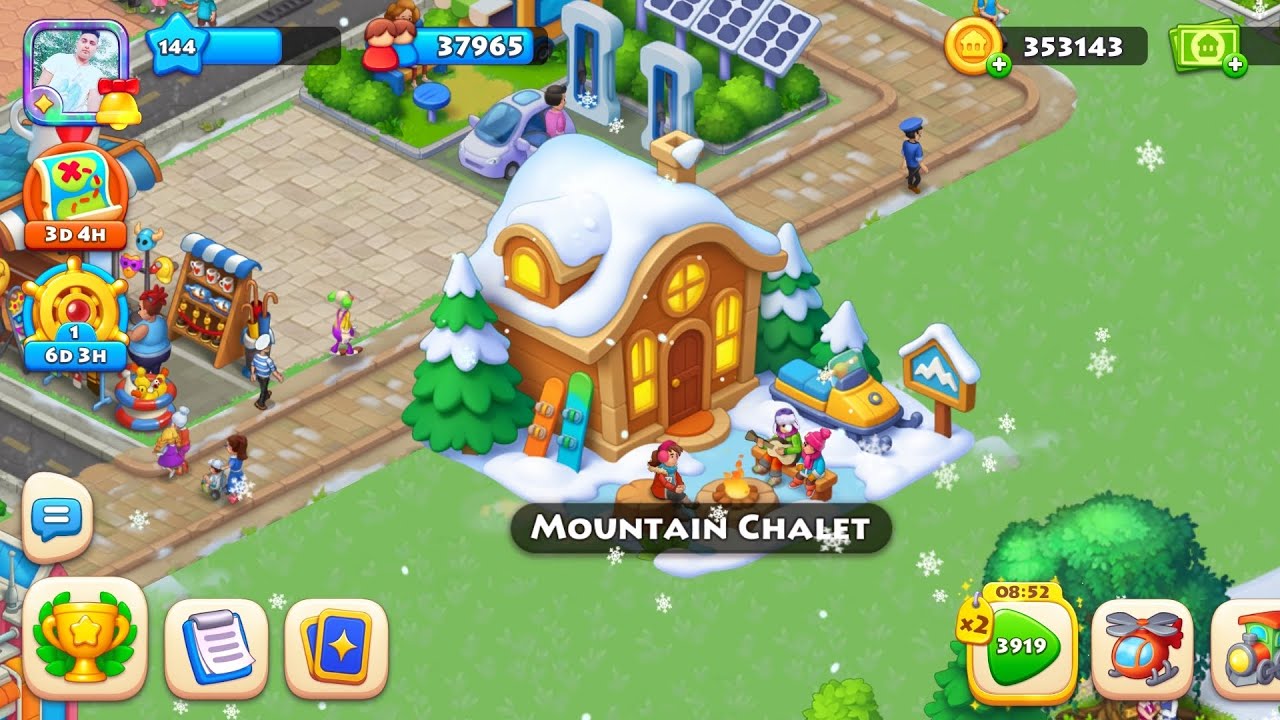 Township:-Mountain Chalet Community Building🏫New Building..!#township #trending#MountainChalet#games
