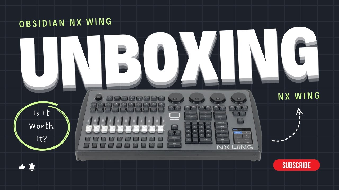 Elation Obsidian NX Wing / ADJ AX2 Unboxing