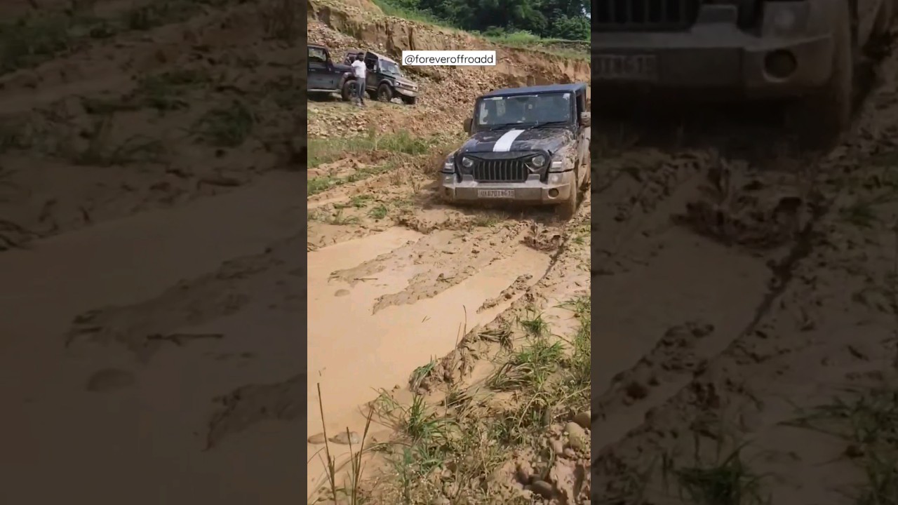 thar vs fortuner|offroad test|mountain climbing|#viral #shortsfeed#offroad #thar #vs #fortuner #4x4
