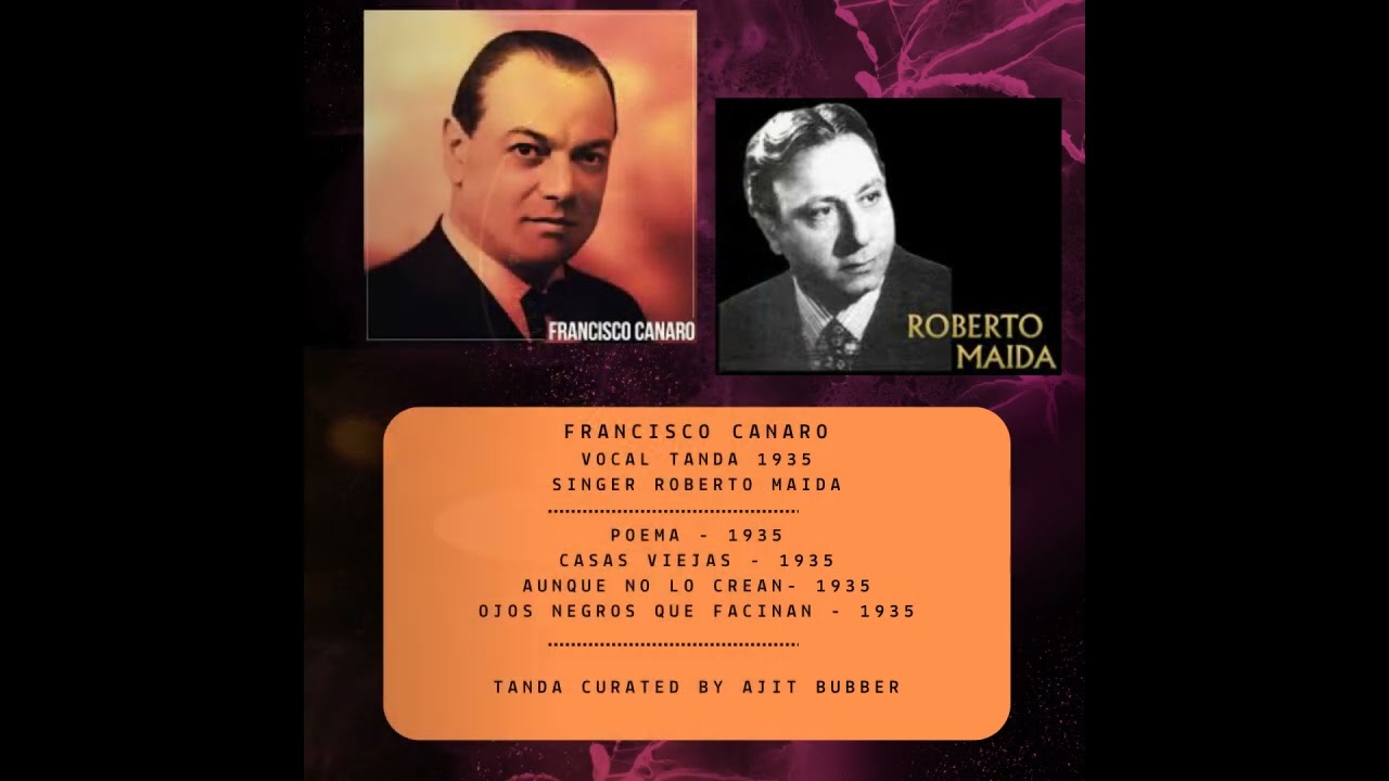 Francisco Canaro & Roberto Maida  1935 featuring Poema