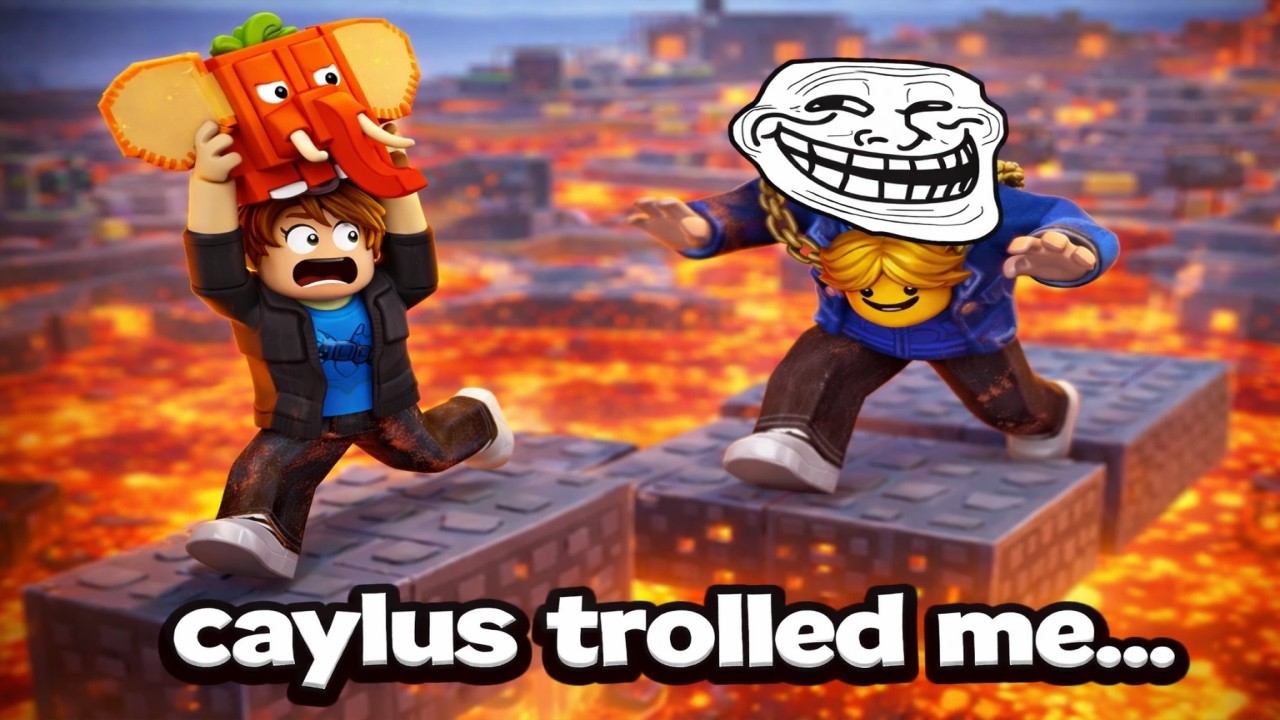caylus ragebaits me for 23 minutes... (Survive LAVA For Brainrots!)