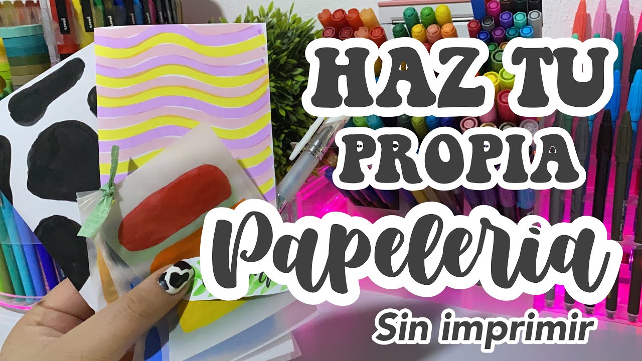 PAPELERÍA CASERA Sin imprimir!! En 3 minutos ✨📒🌿