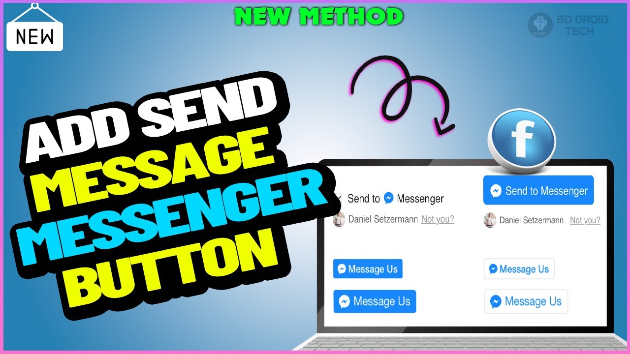 How to add send Message Messenger Button on facebook page PC/laptop (Update)