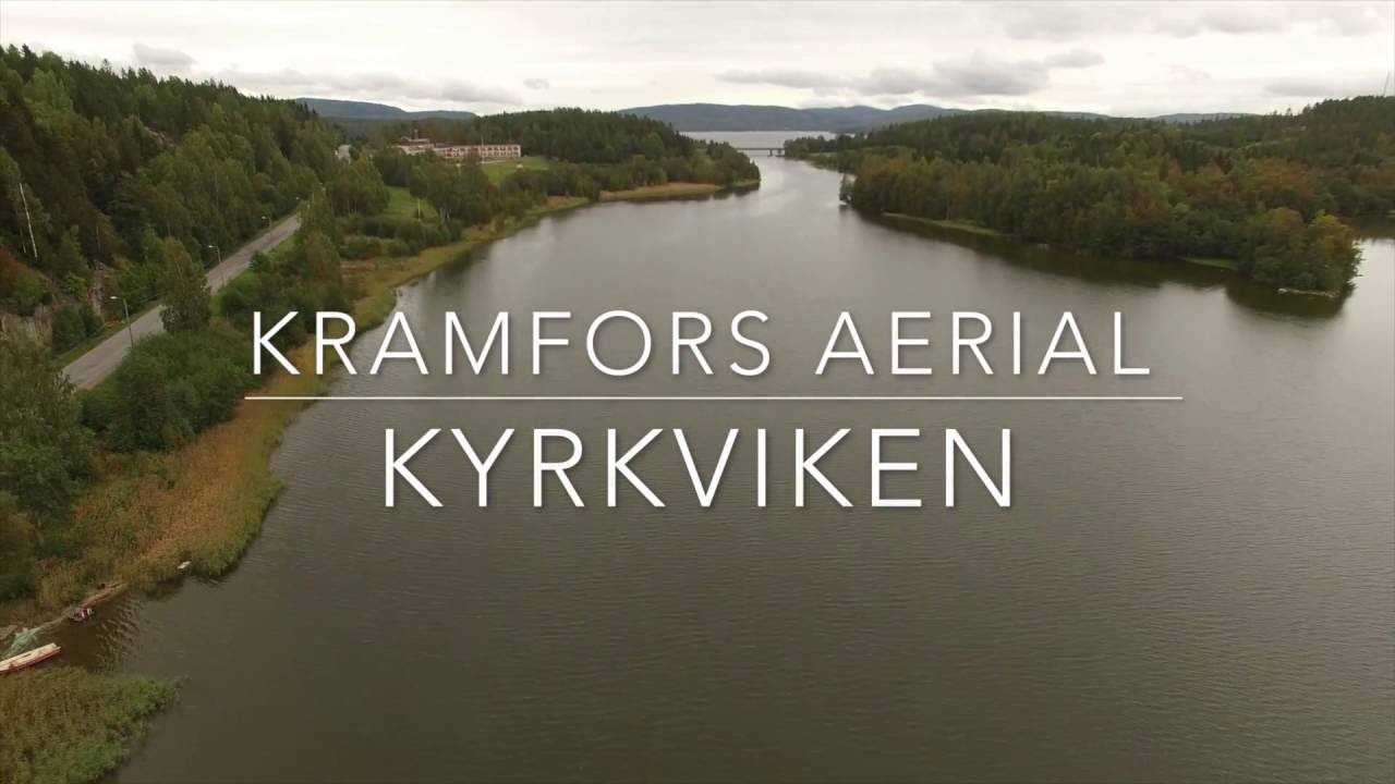 Kramfors Aerial  Kyrkviken Bj&ouml;rkn&auml;sbron - DJI PHANTOM 3 SWEDEN