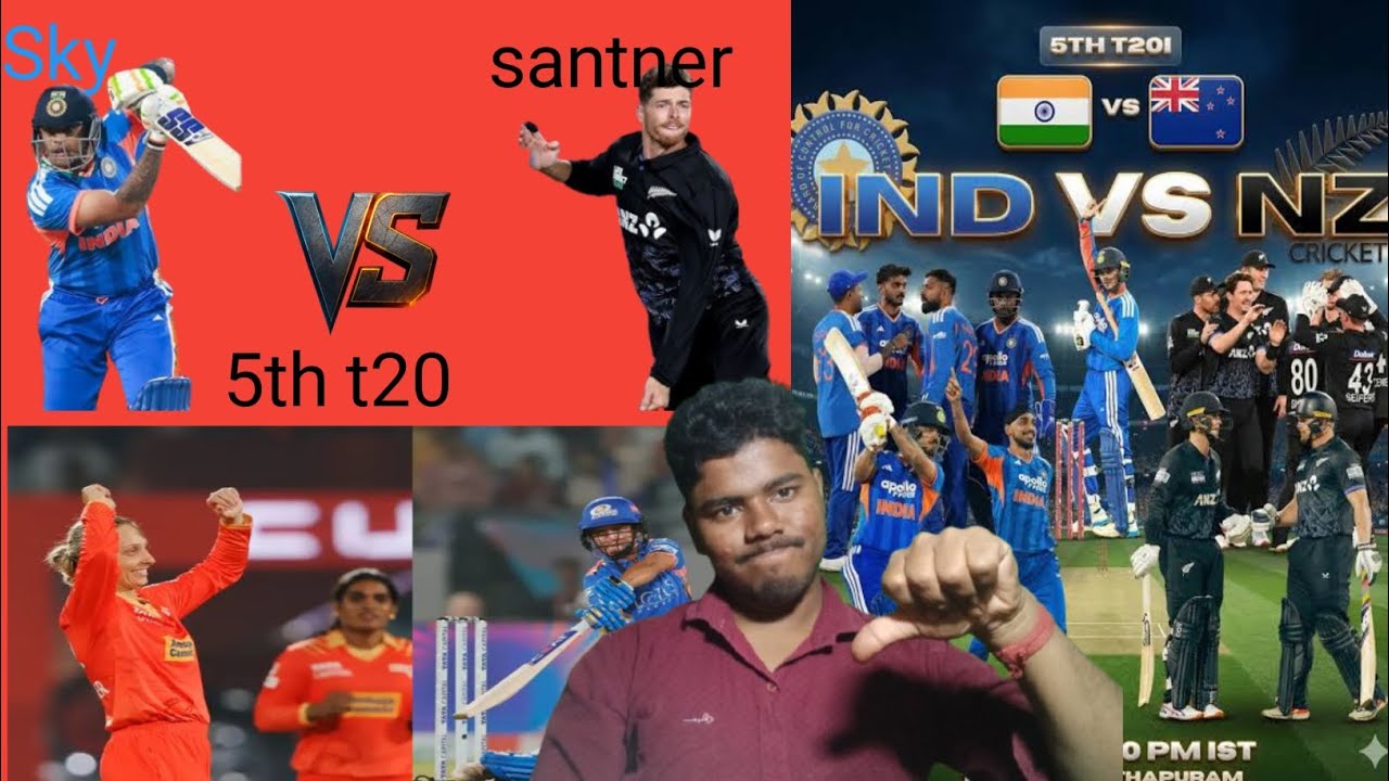 Ind vs NZ 5th t20 preview Gujarat Giants women vs mumbai indians 
