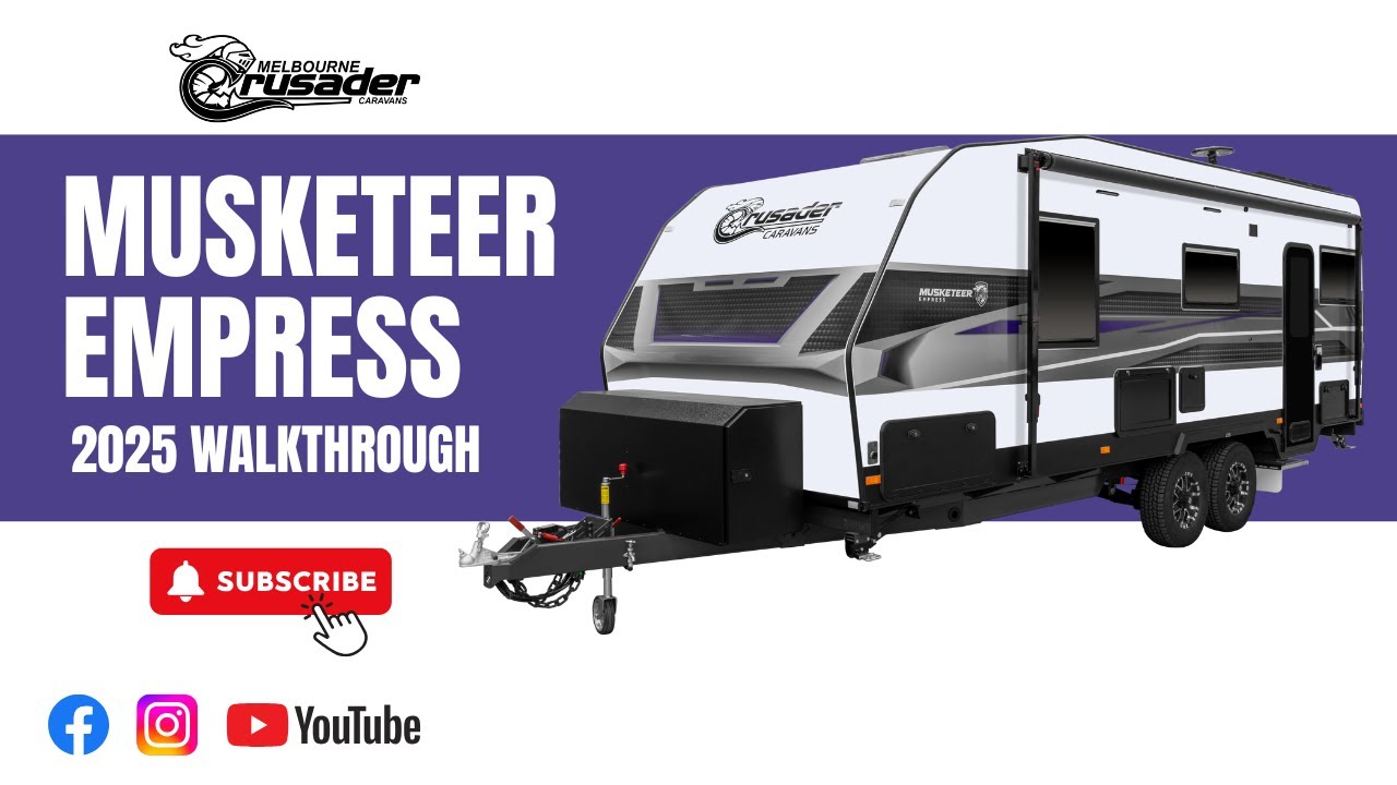 2025 Crusader Musketeer Empress | Rear Club Lounge & Centre Ensuite | Fiberglass Construction