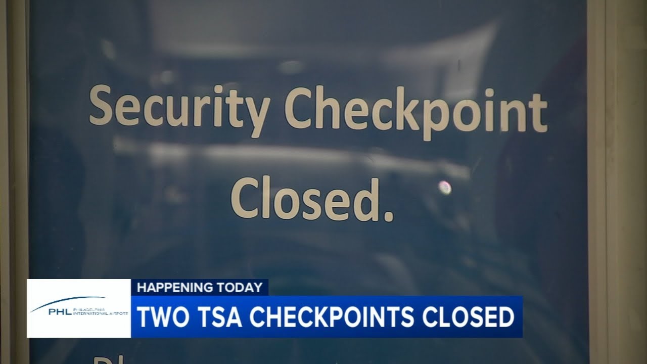 Philadelphia International Airport closes 2 security checkpoints amid government shutdowns