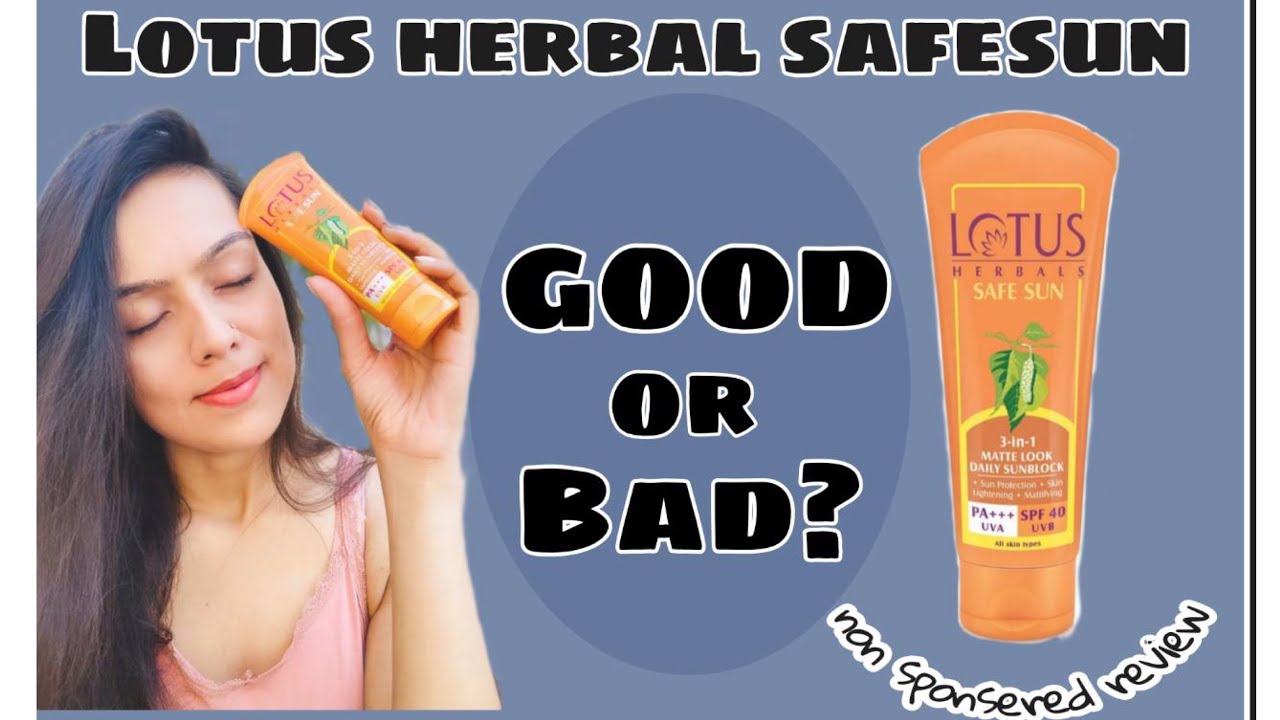 NON-SPONSORED- IS LOTUS HERBAL SAFE SUN  3-in-1 MATTE  DAILY SUNBLOCK GOOD? FULL REVIEW.