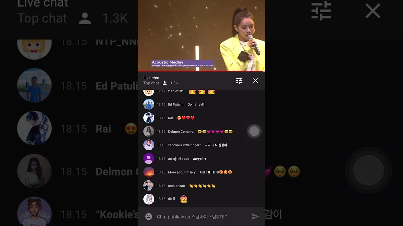 NATTY DEBUT SHOWCASE SINGING BAD GUY, BEST PART, STAR