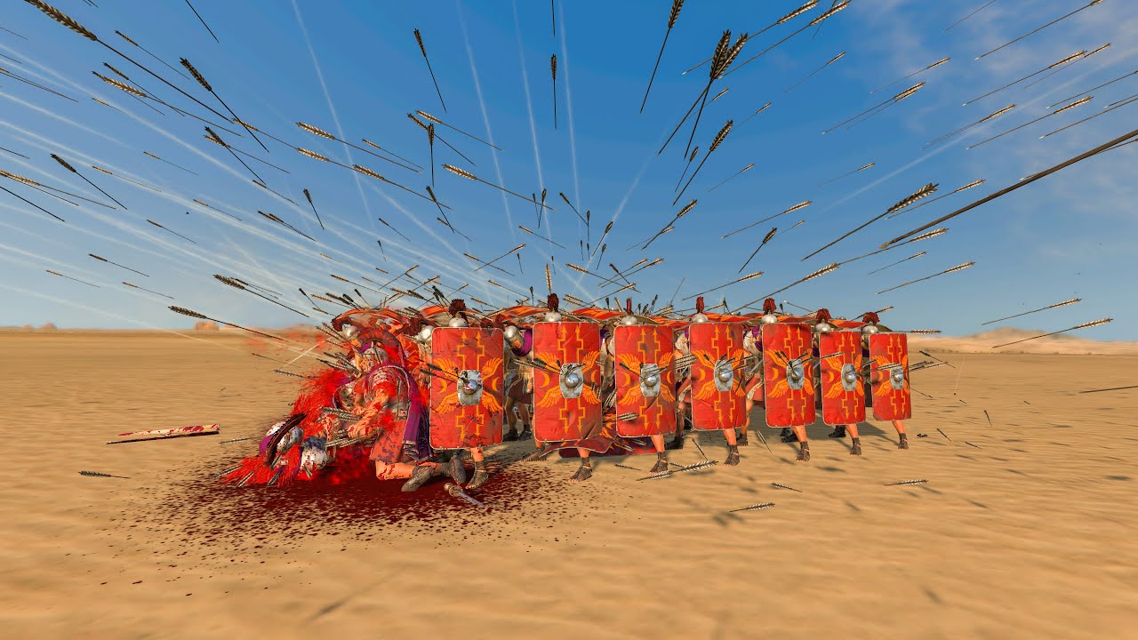 ROMAN UNITS vs ARROW RAIN - Total War ROME 2