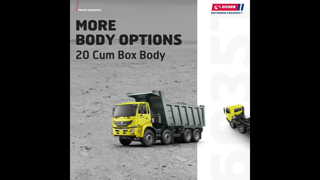 Presenting the all new Eicher Pro 6035T - 8X4 Tipper.