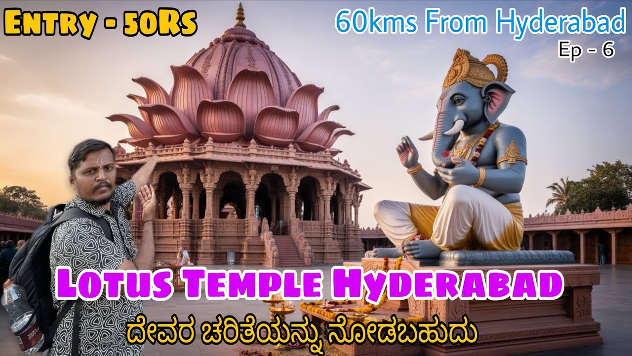  ಕಮಲದ ದೇವಸ್ಥಾನ ಹೈದರಾಬಾದ್ ತೆಲಂಗಾಣ 2026 .