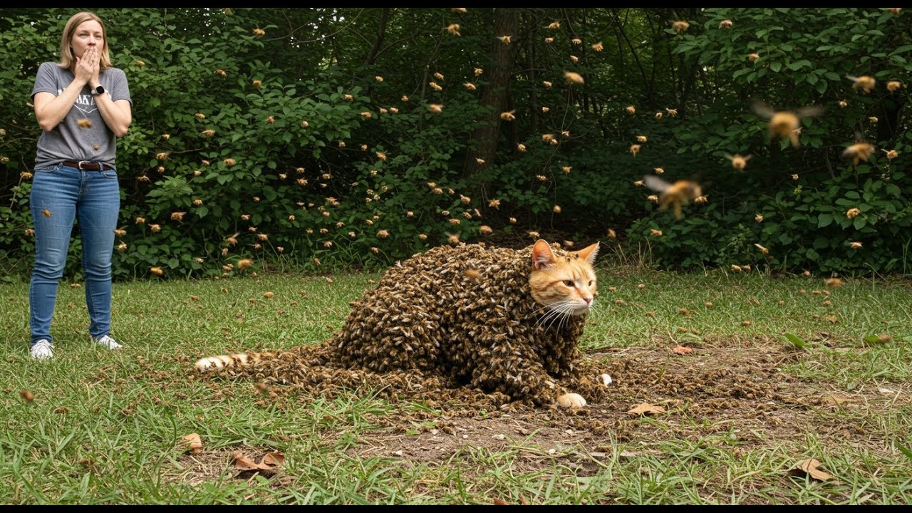 Animal Rescue:  The Most Terrifying Backyard Discovery: Cat Trapped in Bees!