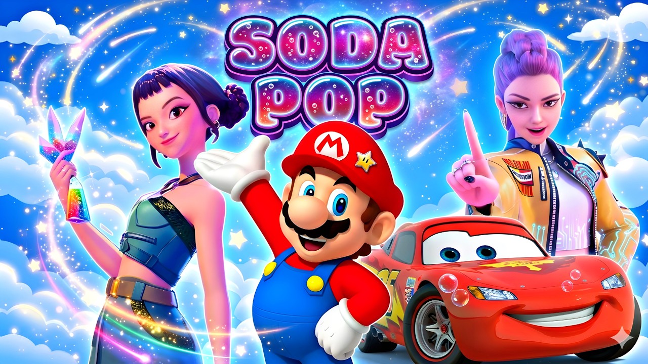 MCQUEEN 🆚 HUNTRIX ZOEY AND RUMI 🆚 MARIO SODA POP 🎶 Who Is Best! COLOR BATTLE #175