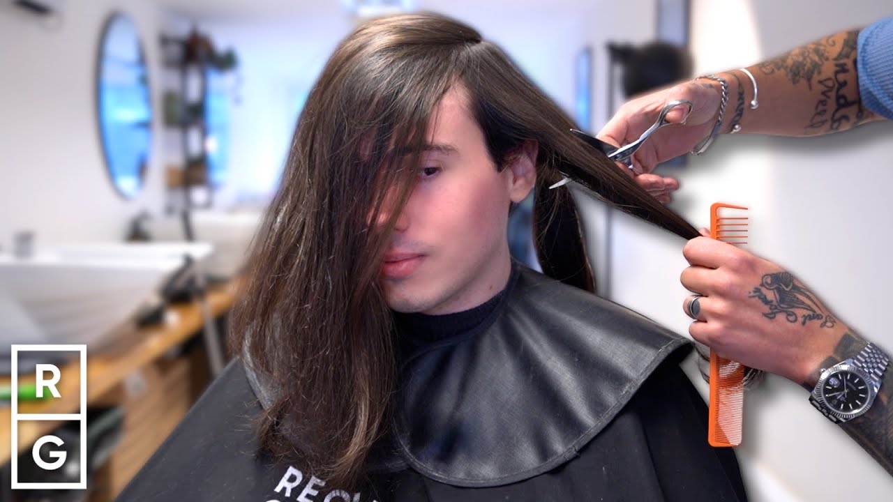 He was NERVOUS to CUT OFF 3 Years of LONG Hair After Flying from Spain!