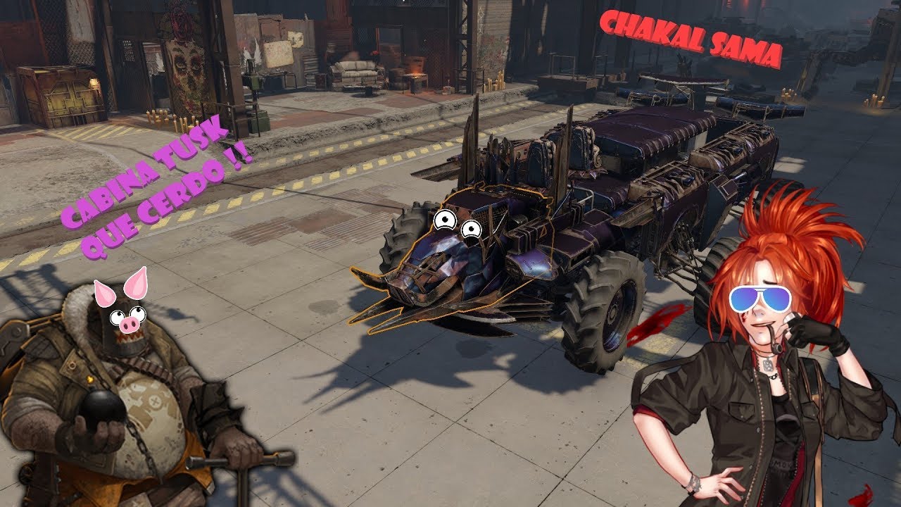 CROSSOUT Español - Tusk la cabina cerda mas brutal de cuerpo a cuerpo  !! - HD -2019- 👍👹🔧⚒
