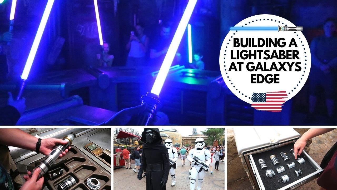 BUILDING A LIGHTSABER IN DISNEY STAR WARS GALAXY'S EDGE | FLORIDA WALT DISNEY WORLD VLOGS
