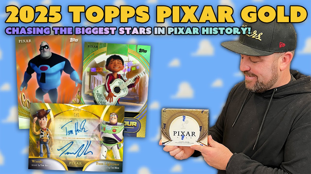 В поисках автографов Вуди и Базза! | Открытие и розыгрыш золотых карточек Topps Pixar 2025 года