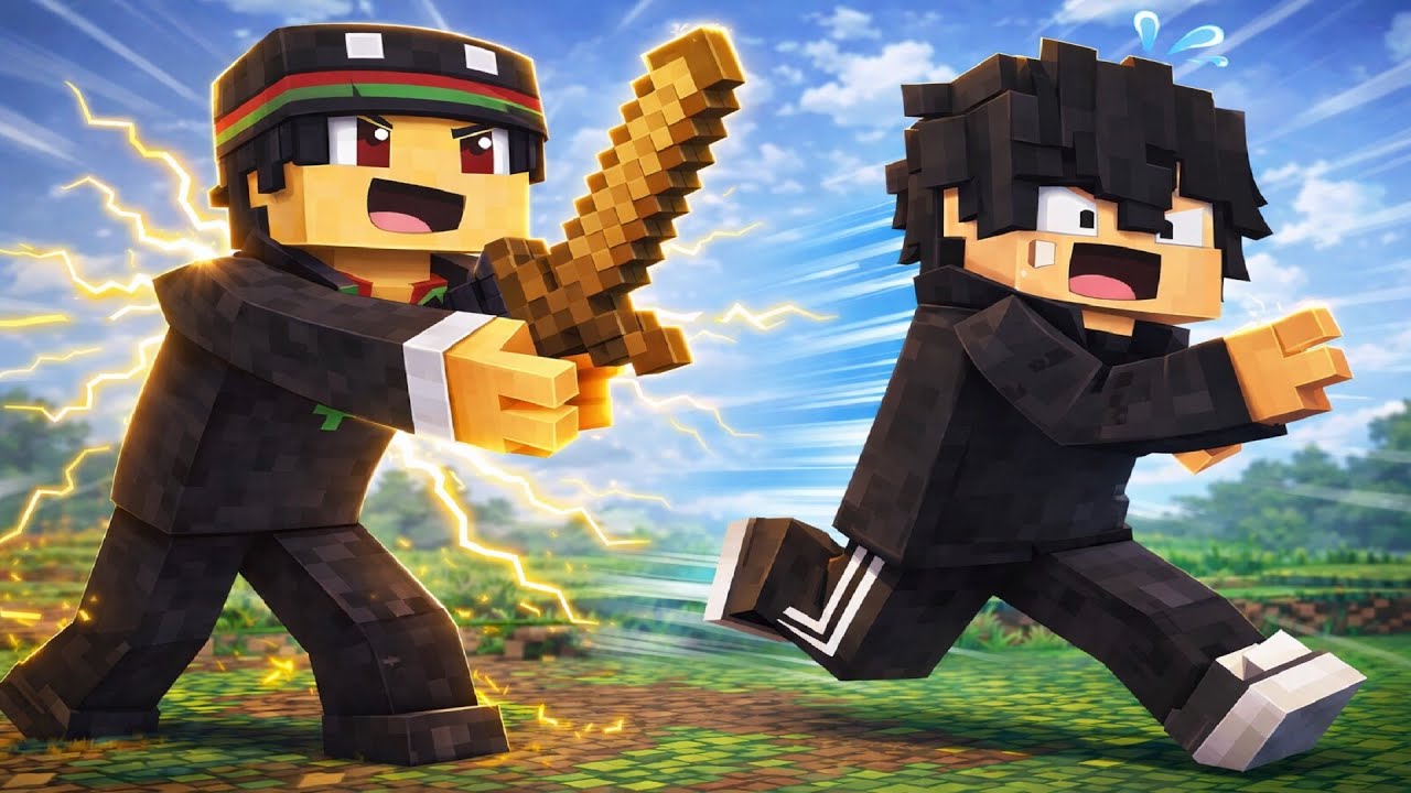 BEDWARS, MAS SÓ VALE ESPADA DE MADEIRA (foi difícil!!)