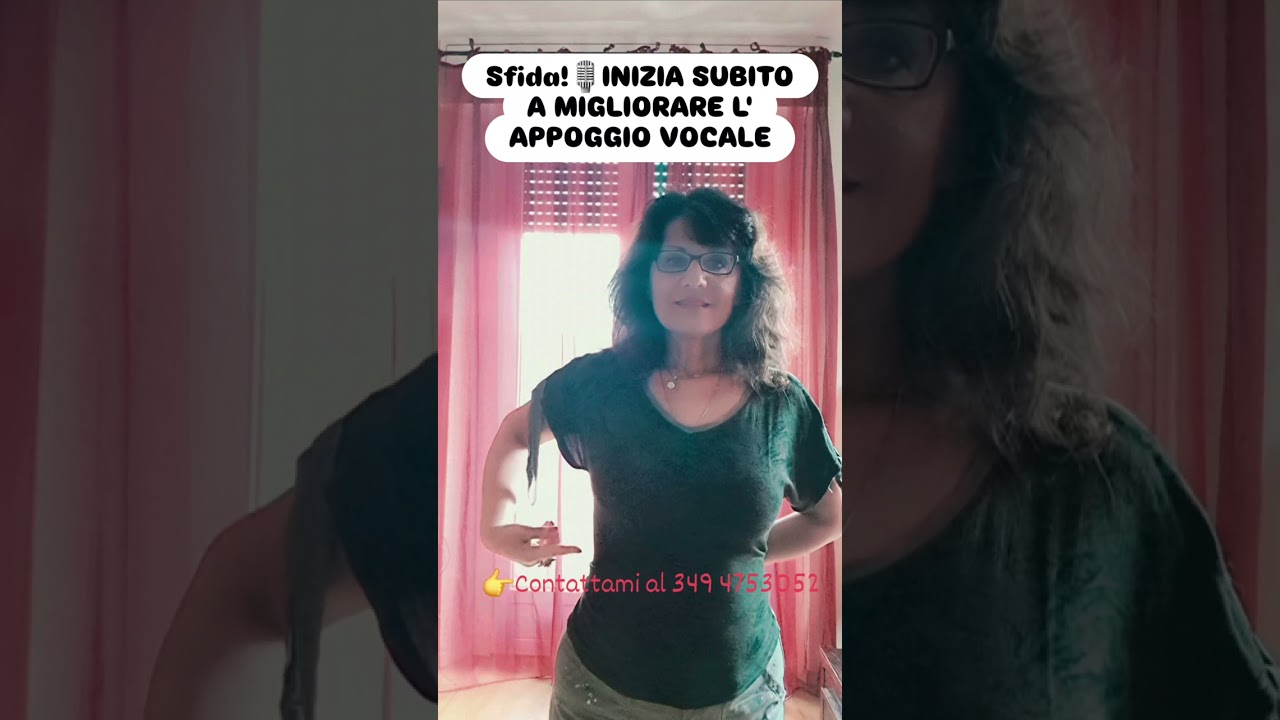 Inizia subito a migliorare l' appoggio vocale!