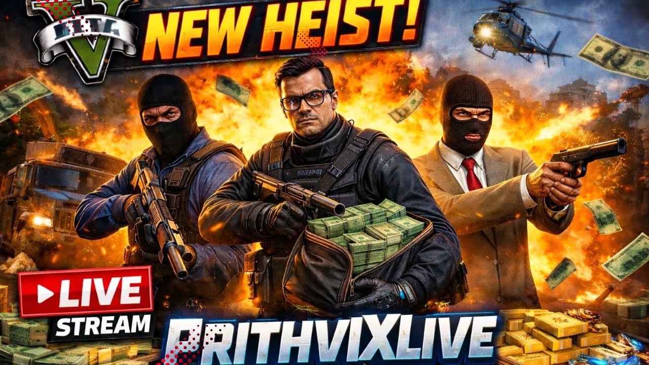 Heist Fail Ya Win? 😅 GTA 5 New Heist Day 2 | Noob Hindi Stream