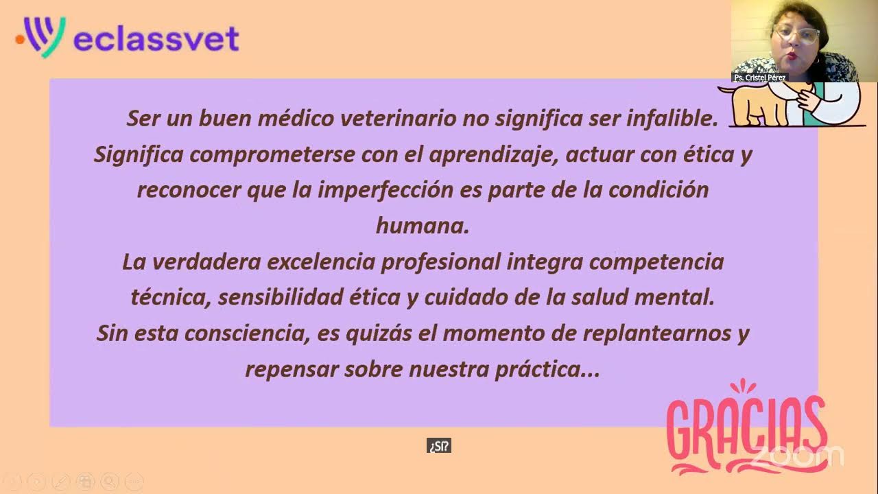 Charla: Perfeccionismo y autocuidado profesional