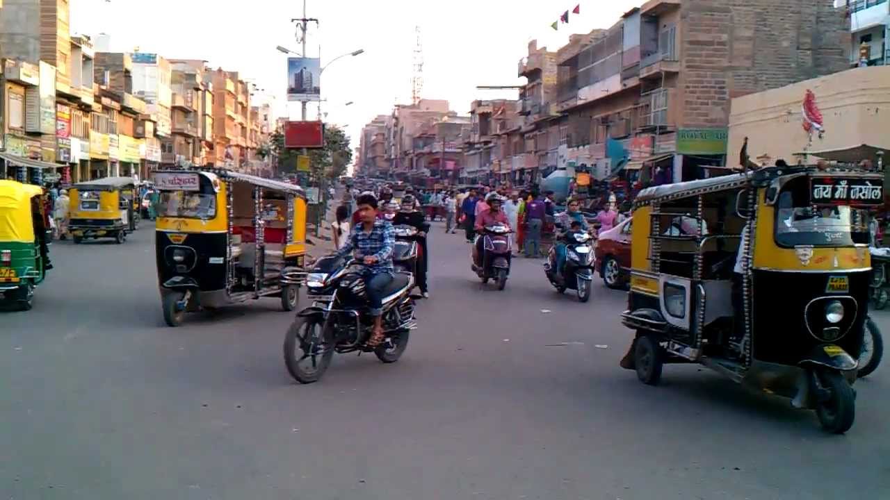 Traffic in Jodhpur.3gp