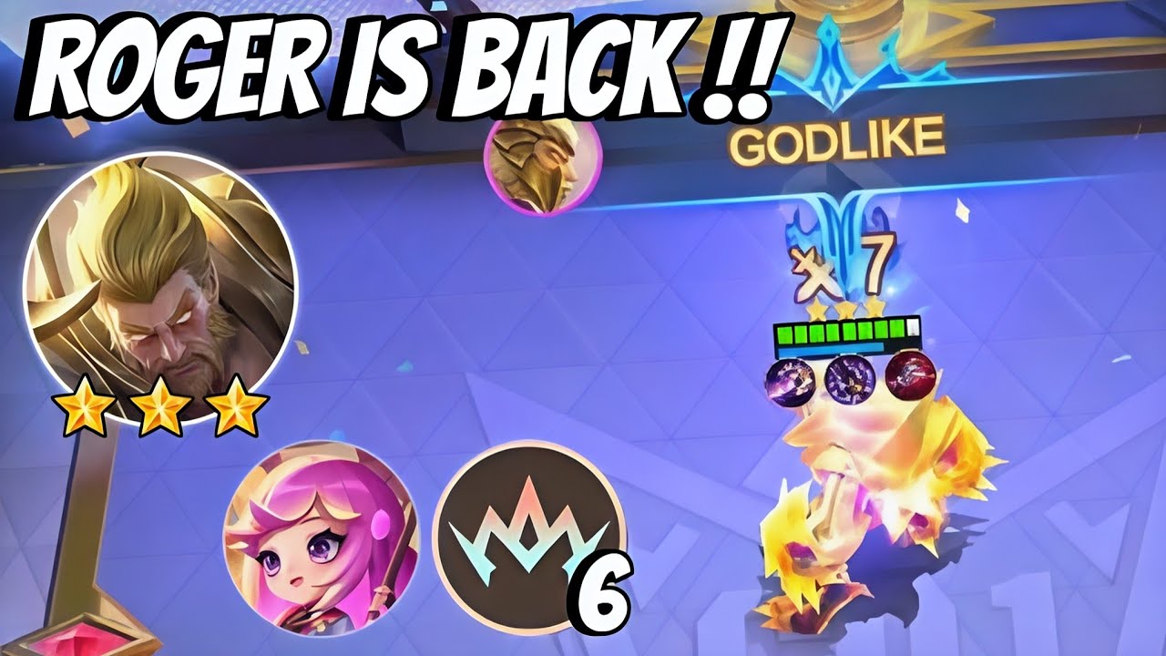 THE REAL 3 STAR ROGER GLORY LEAGUE X COMMANDER KAGURA!! UNLIMITED SHIELD!! MAGIC CHESS GO GO 