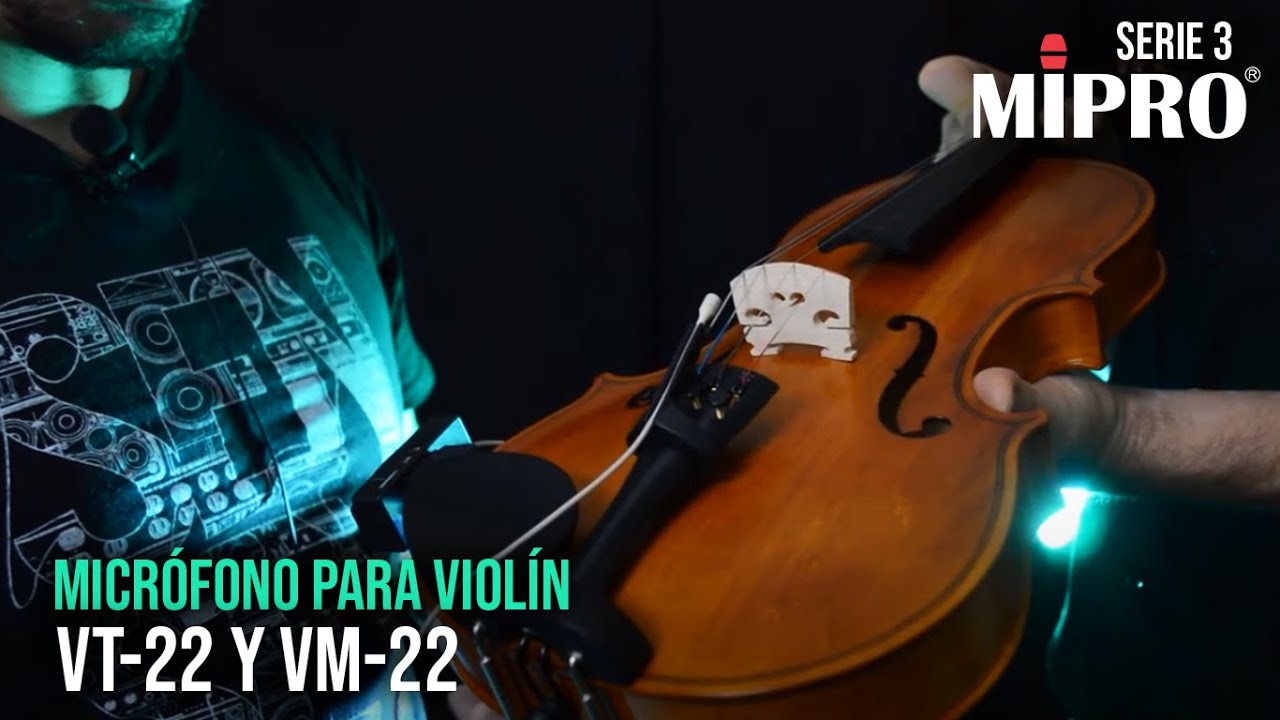 Micrófono especial para violín VT-22 y VM-22 de Mipro