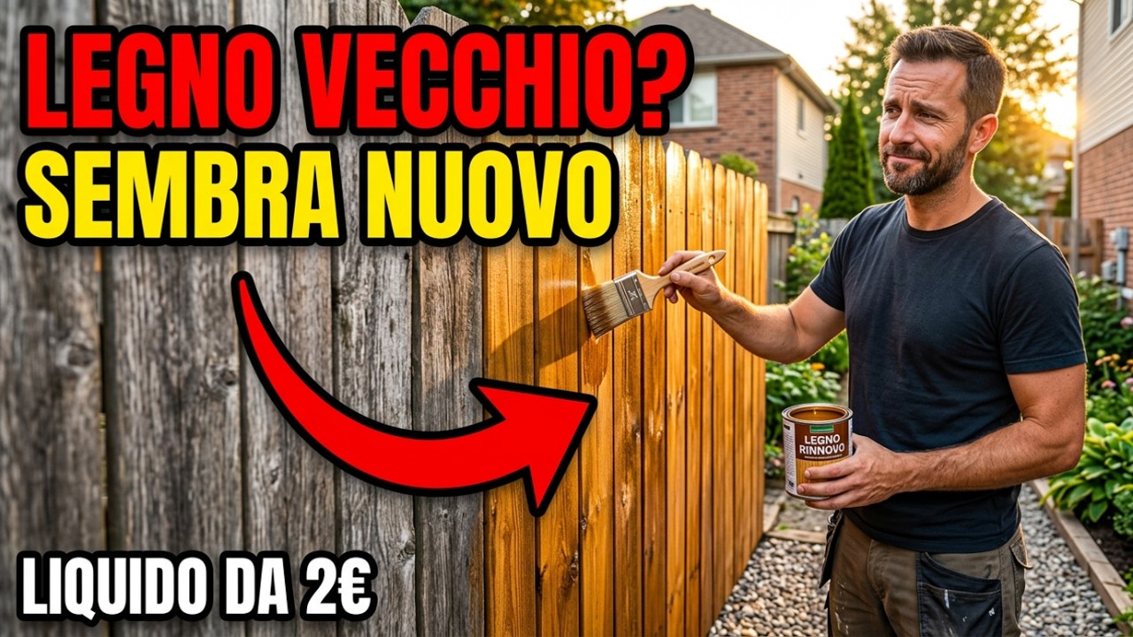 Liquido Da €2 Fa Tornare NUOVO Qualsiasi Legno Per Sempre — Segreto Nascosto Dal 1939!