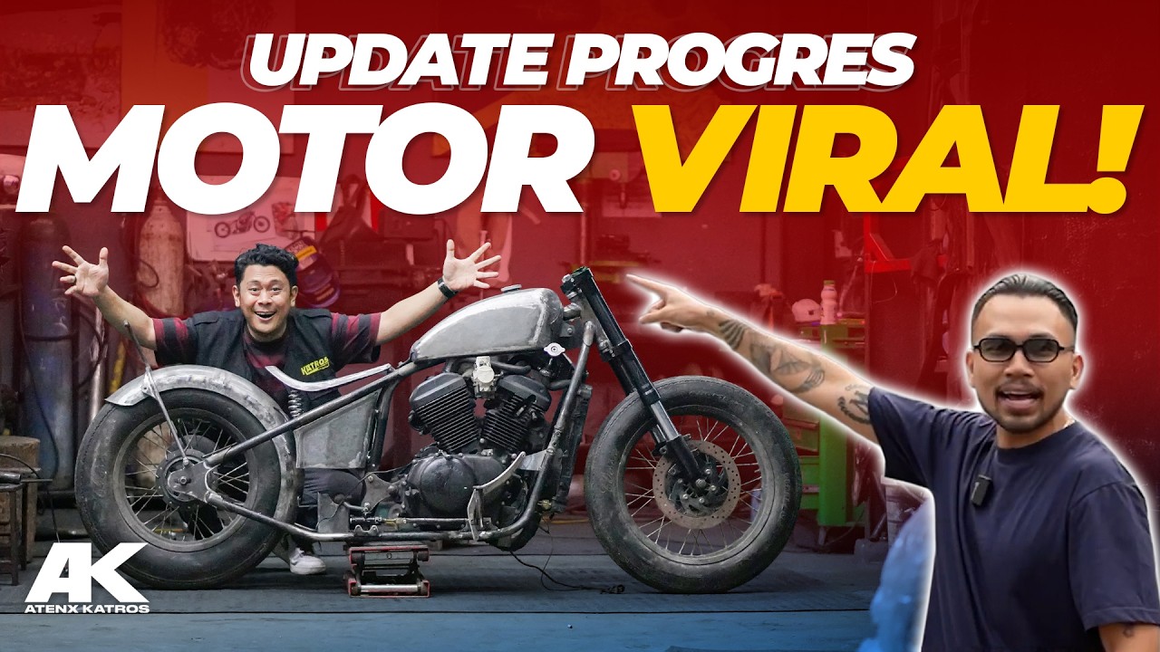 PROGRESS MOTOR ROY RICARDO , CUSTOM HONDA STEED 400 CC#AtenxKatros