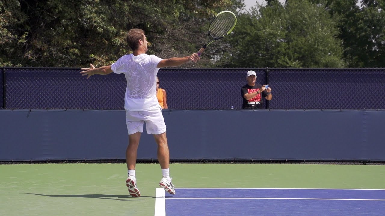 Richard Gasquet Forehand, Backhand and Serve In Super Slow Motion - 2013 Cincinnati Open