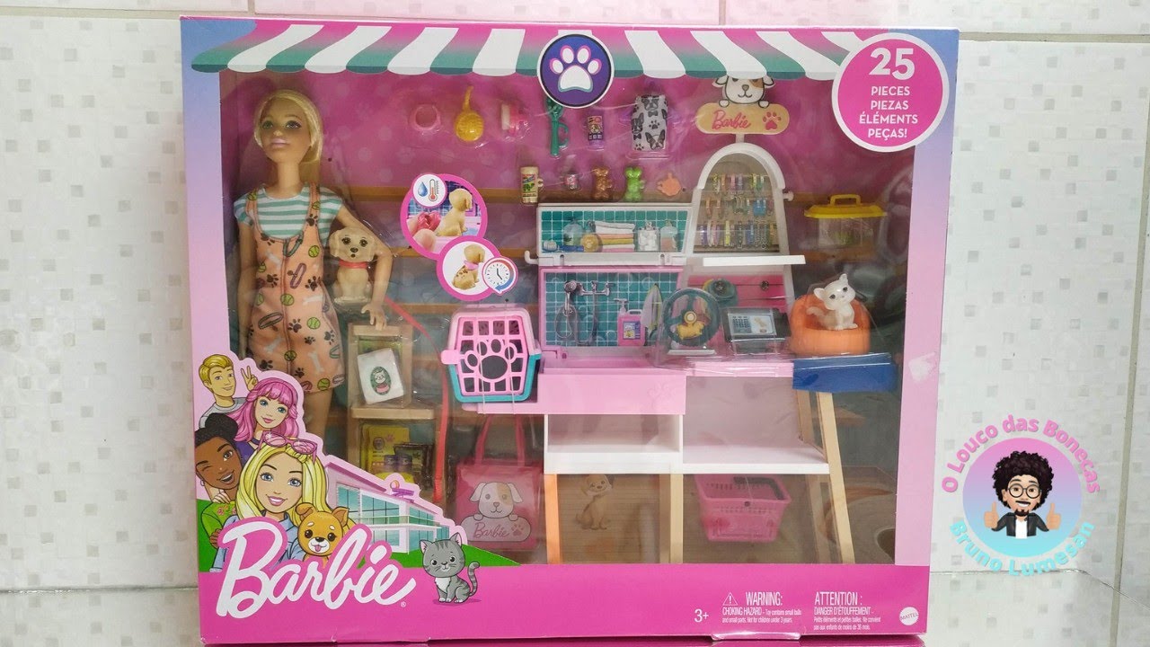 REVIEW BARBIE PET SHOP PLAYSET EM PORTUGUÊS BR