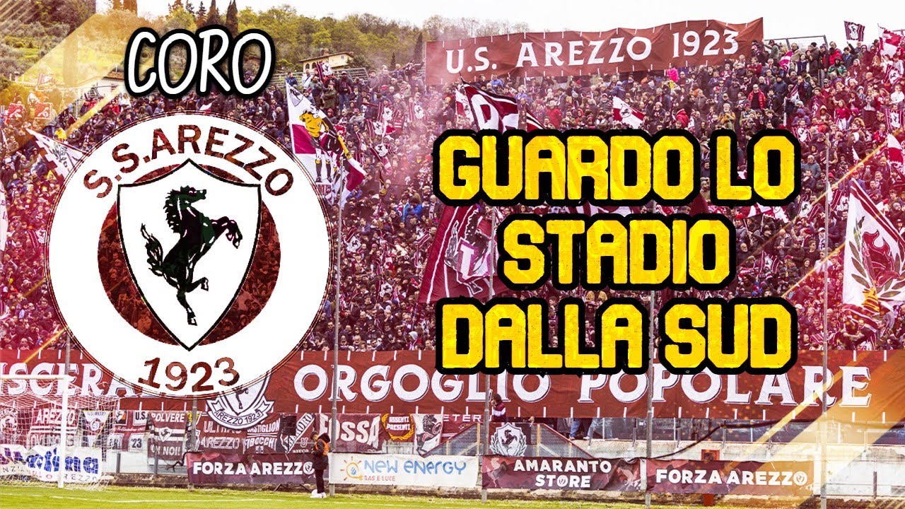 Guardo lo stadio dalla Sud - Coro ultras Arezzo [CON TESTO]