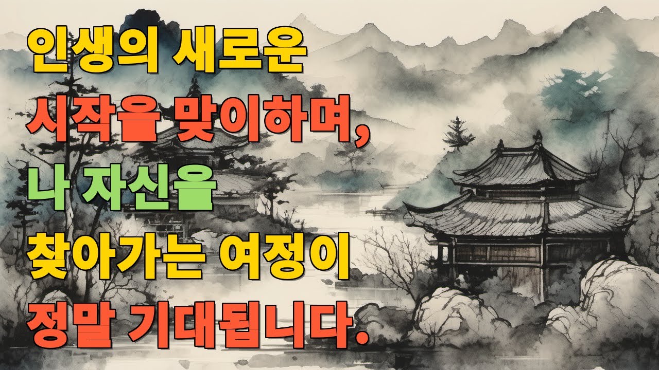 인생의 새로운 시작을 맞이하며, 나 자신을 찾아가는 여정이 정말 기대됩니다.