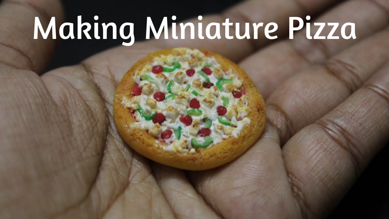 Domino's miniature Pizza - Air dry clay|Miniature Pizza making|Clay miniatures