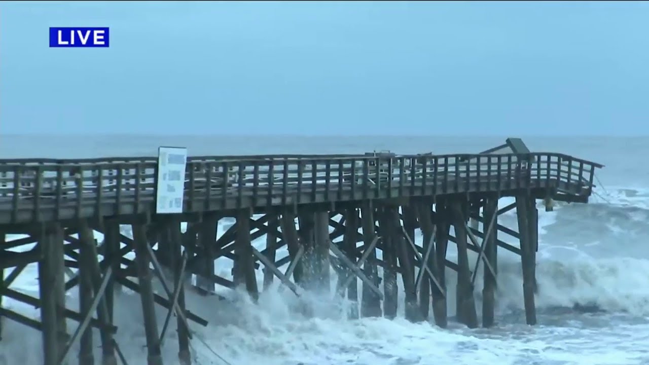 Flagler pier damaged by Ian