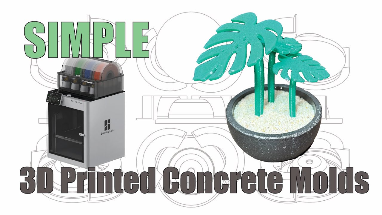 Concrete Molds from 3D Printing - No SILICONE!