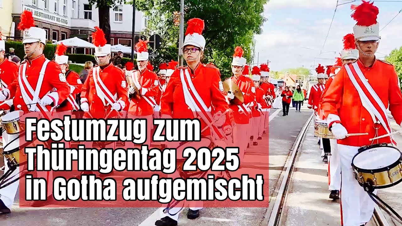 Rotjacken Eschwege bei Thüringentag 2025 in Gotha