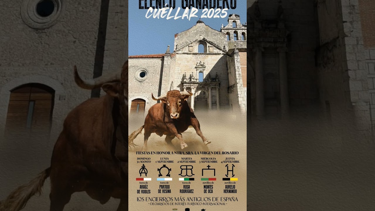 Ganader&iacute;as Encierros de Cu&eacute;llar 2025🗓️ #cuellar #encierros #toros #2025 #ganaderias