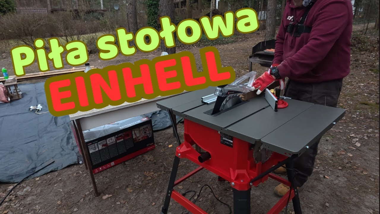 Unboxing EINHELL PIŁA STOŁOWA TC-TS 254U 1800W 254 MM PRZECINARKA DO DREWNA