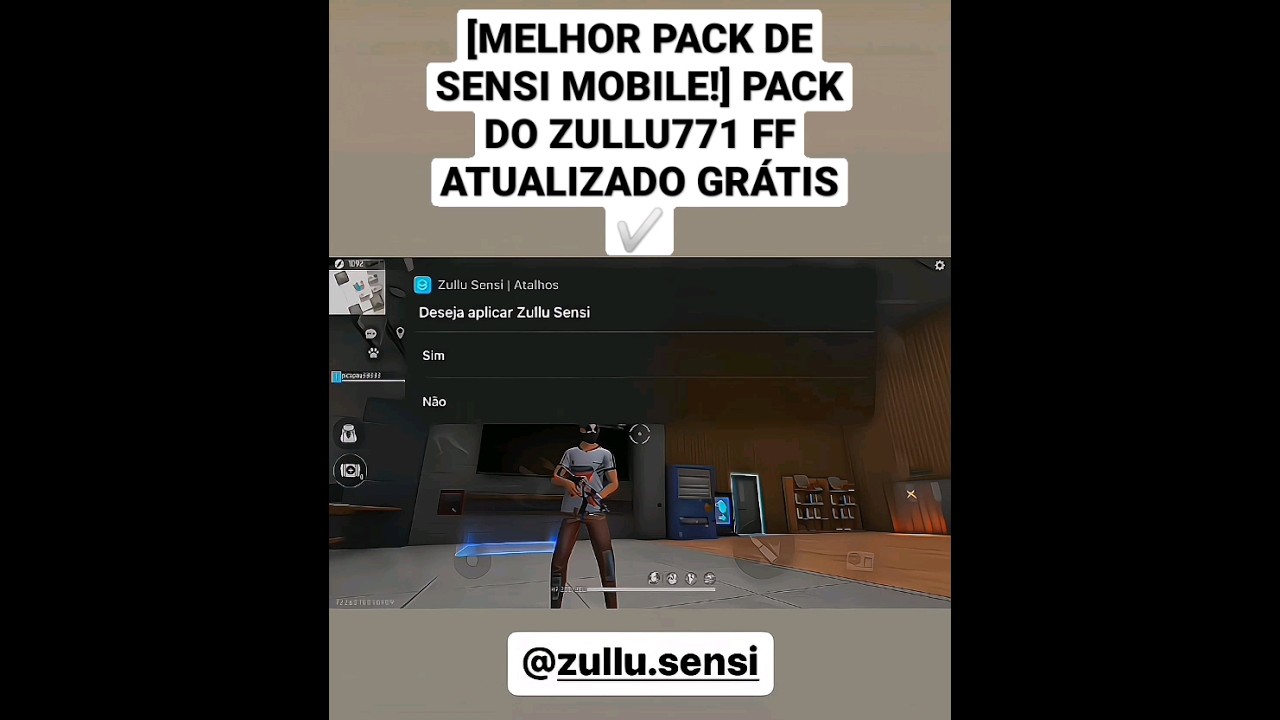 [MELHOR PACK DE SENSI MOBILE!] PACK DO ZULLU771 FF ATUALIZADO GR&Aacute;TIS ✅