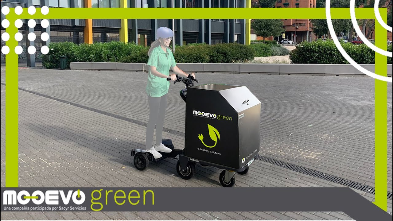 Patinete electrico de carga MOOEVO Green