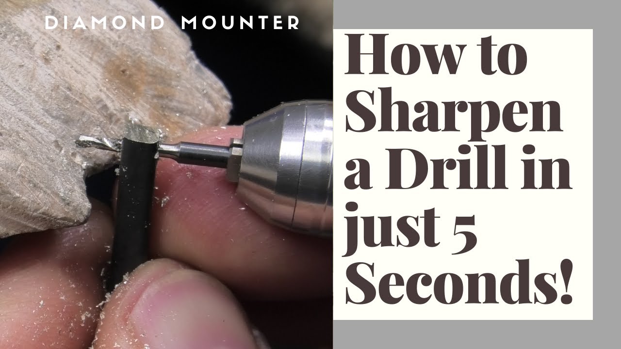 How to Sharpen a Drill in Seconds!