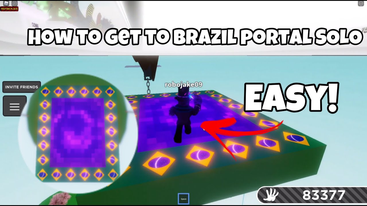 How to get to the BRAZIL portal by yourself | Slap battles